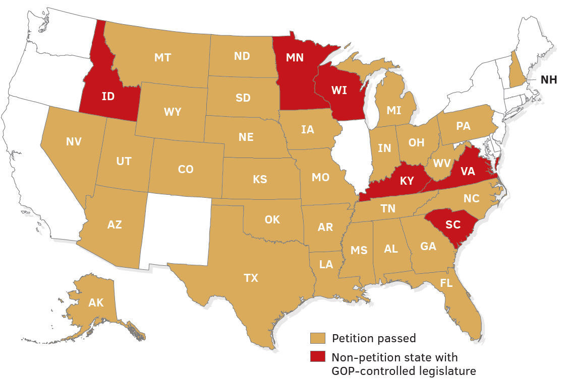 constitutional convention map